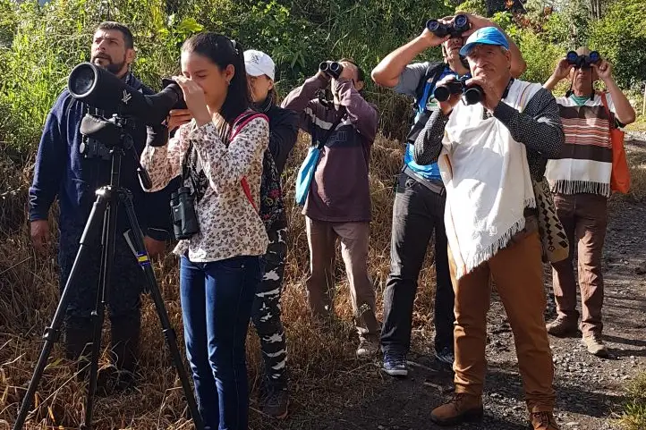 Local Birders at Vado Real, Suaita, Santander, Colombia