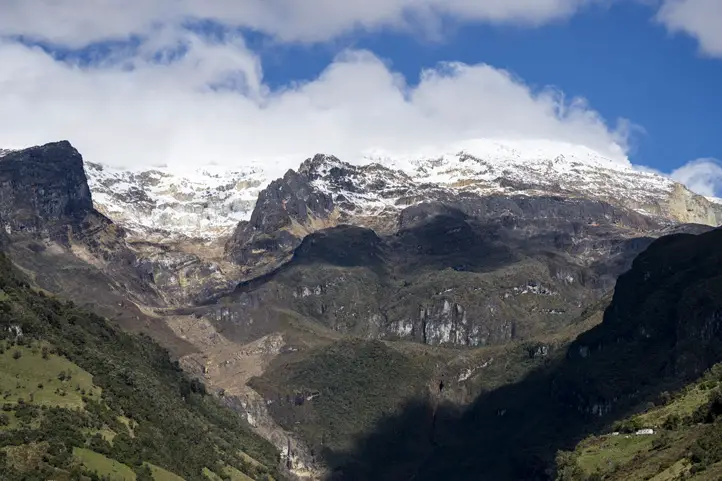 Nevado del Ruiz view from the Tolima's side